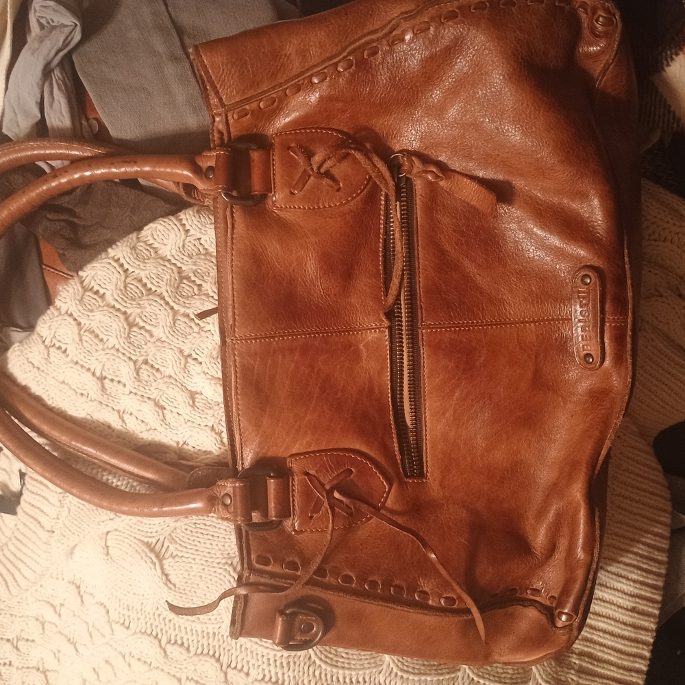 Brown Leather Tote Bag